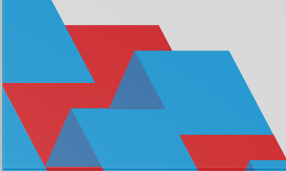 Trifold geometric brand shapes